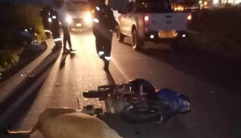  Un muerto y un herido por choque de moto contra semoviente en Chichimene